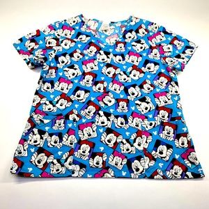 Mickey and Minnie Mouse Scrub top